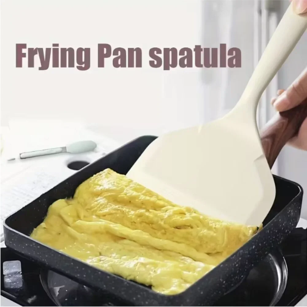 Silicone Wide Pancake Spatula Turner, Heat Resistant Flipper Spatulas BPA Free